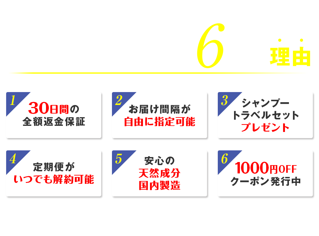 ケフトルが選ばれる6つの理由