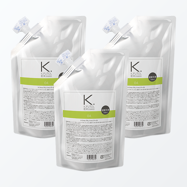 ケフトルEX -スカルプシャンプー 500ml 詰替え ×3個