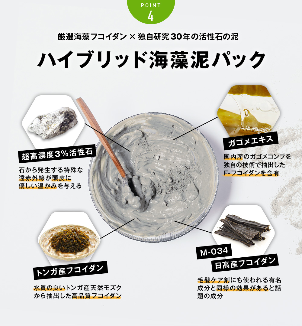 POINT4 ハイブリット海藻泥パック