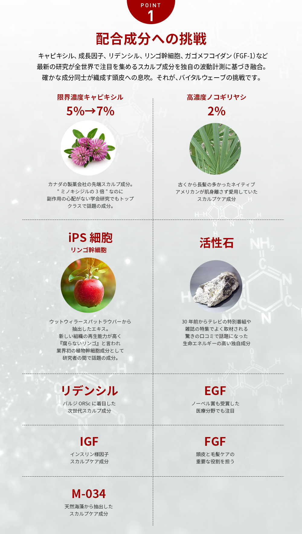配合成分への挑戦
